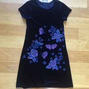basic Editions Girls Navy Dress